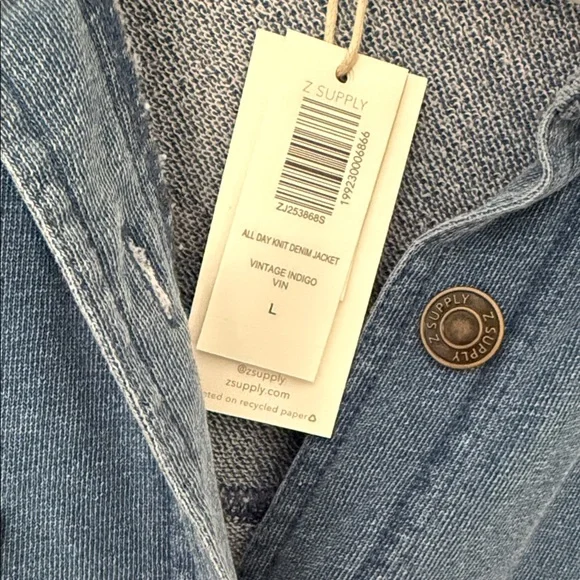 Z Supply All Day Knit Denim Jacket - Picture 7 of 8